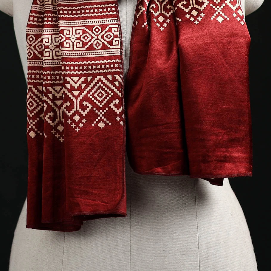 Silk Embroidered Stole