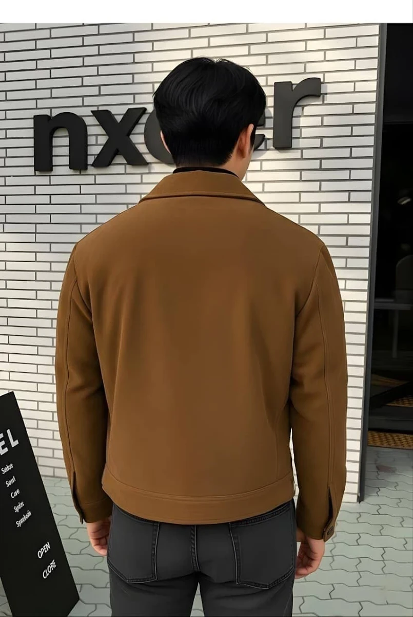 Suede Biker Jacket