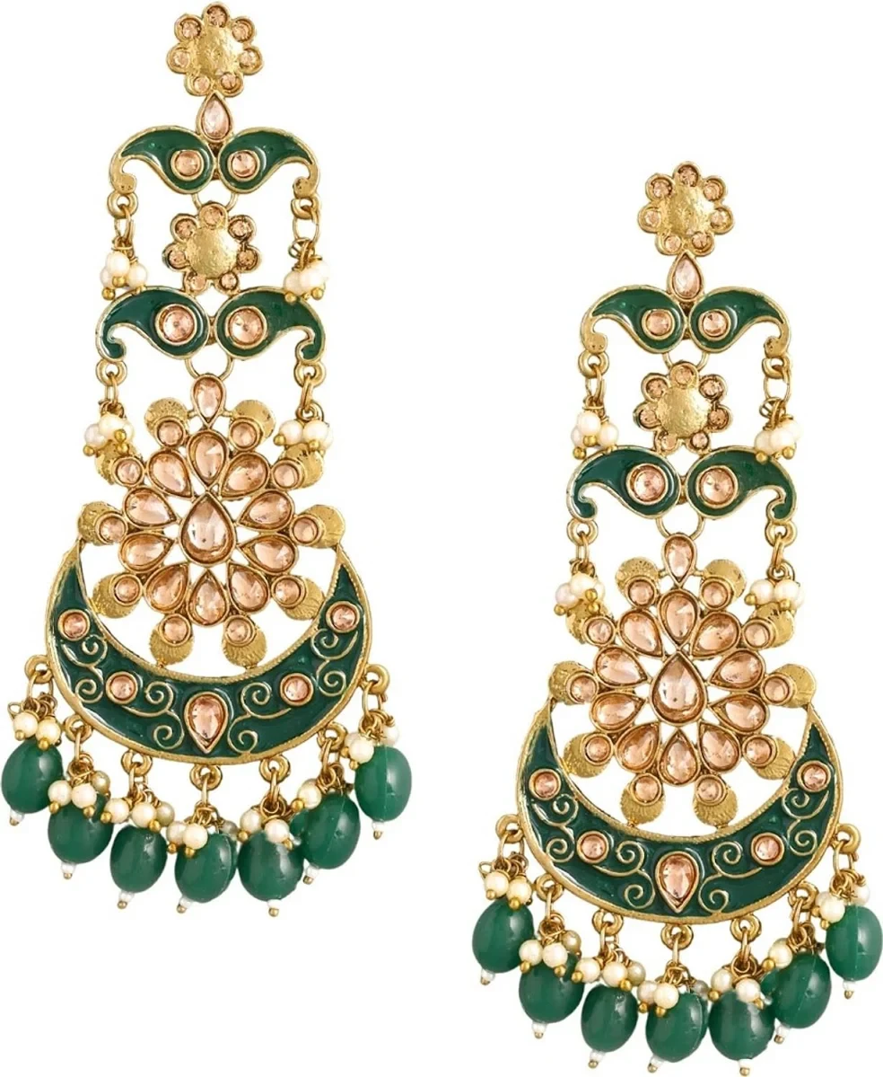 Meenakari Jhumka Earrings